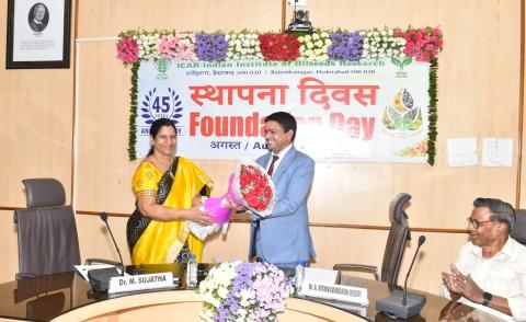 45th Foundation day celebrations at ICAR-IIOR