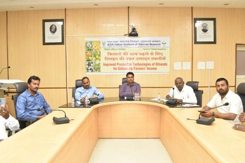 Farmers Training Programme  on Improved Production Technologies of Oilseeds for Enhancing Farmers Income