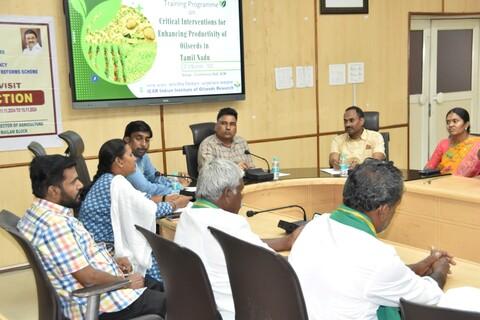 Training Program on Critical Intervention for Enhancing Productivity of Oilseeds in Tamil Nadu