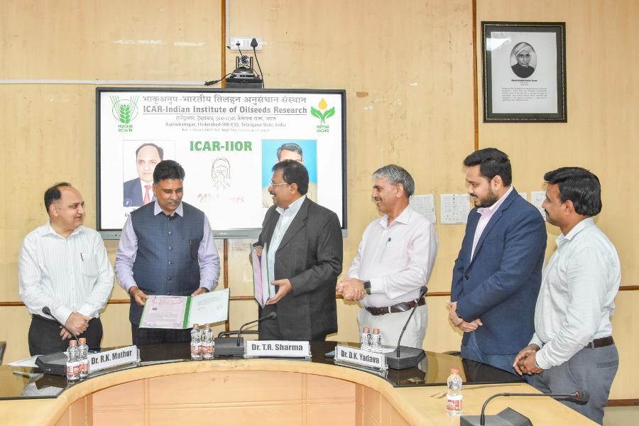 Visit of Dr.T.R.Sharma, DDG(CS)  and Dr.D.K.Yadava, ADG(Seeds)  to ICAR-IIOR on 10.05.2024