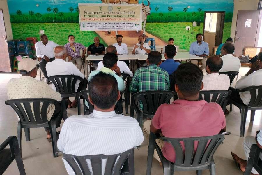 Interface meeting with FPO farmers for seed production of oilseed crops